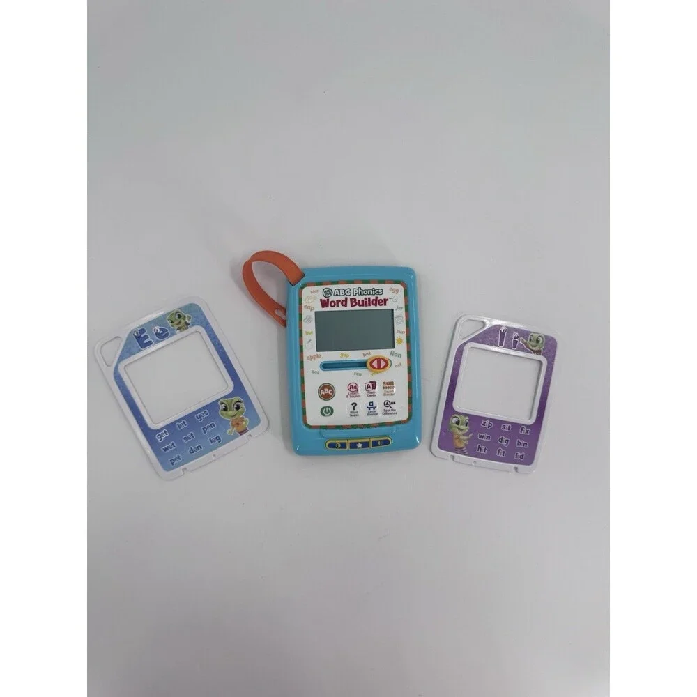 LeapFrog ABC Phonics Word Builder w/ Two Double Sided Activity Cards WORKS